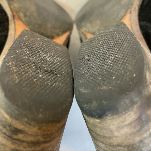 AQUATALIA By Marvin K Womens Black Suede Ankle Boots Size 7.5 Side Zip Italy - Picture 14 of 16